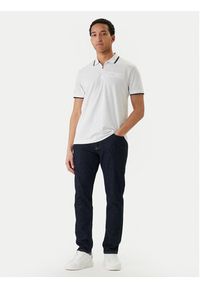 Jack & Jones Polo Fusion 12289953 Biały Regular Fit. Typ kołnierza: polo. Kolor: biały. Materiał: bawełna #2
