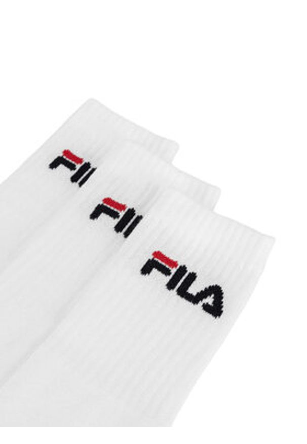 Fila Skarpety długie F9505-AW24 (3-pack) Biały. Kolor: biały. Materiał: bawełna