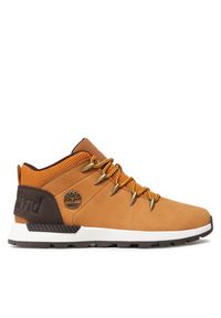 Timberland Sneakersy Sprint Trekker Mid TB0A257D231 Brązowy. Kolor: brązowy. Materiał: skóra, nubuk. Sport: bieganie