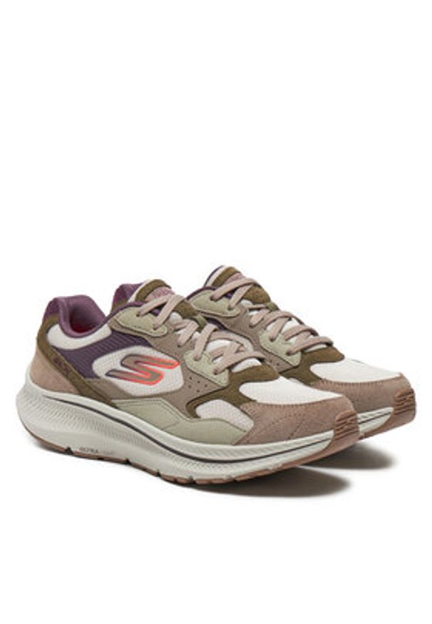 skechers - Skechers Buty na siłownię Go Run Consistent 2.0 128622/NTPR Beżowy. Kolor: beżowy. Materiał: materiał. Sport: bieganie, fitness