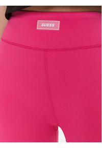Guess Legginsy Deana V4RB09 MC04Z Różowy Slim Fit. Kolor: różowy. Materiał: syntetyk