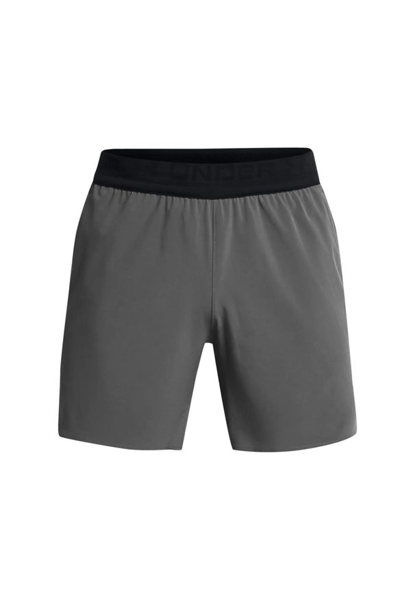 Szorty Under Armour Peak Woven. Kolor: czarny. Materiał: materiał. Sport: fitness