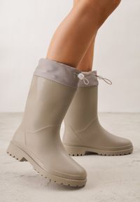 Renee - Szare Kalosze ze Ściągaczami przy Cholewce Bastotus. Okazja: na co dzień. Kolor: szary. Szerokość cholewki: normalna. Styl: casual #8