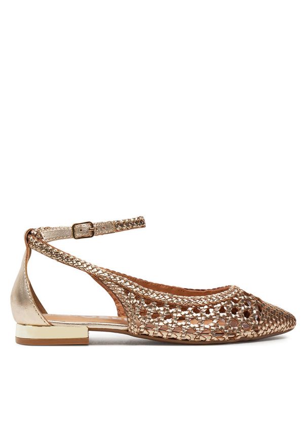 Baleriny Gioseppo. Kolor: złoty