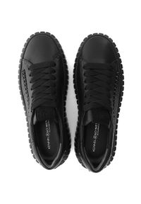 KENNEL&SCHMENGER - Kennel & Schmenger sneakersy skórzane Zap kolor czarny 21-25380.730. Nosek buta: okrągły. Zapięcie: sznurówki. Kolor: czarny. Materiał: skóra. Obcas: na platformie #3