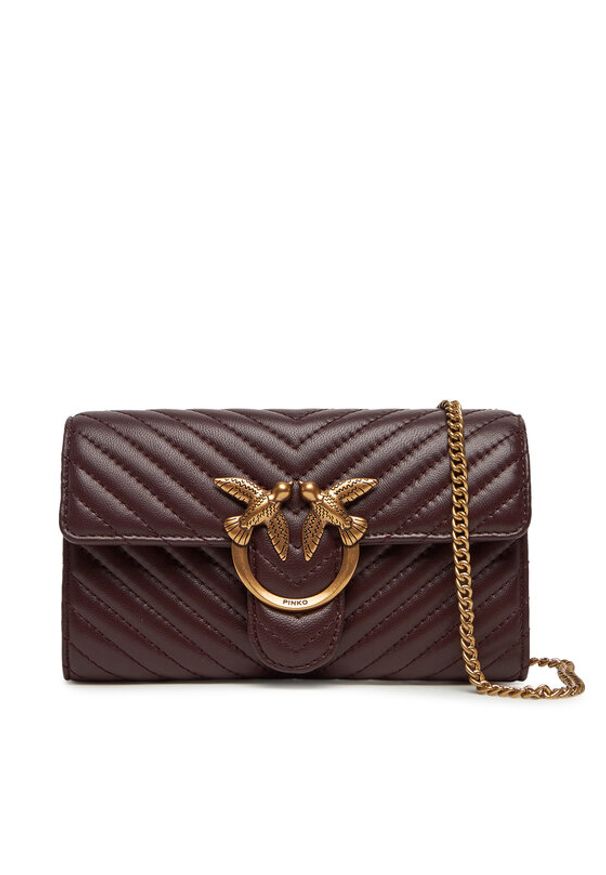 Pinko - PINKO Torebka Love One Wallet C PE 25 PLTT 100062 A0GK Fioletowy. Kolor: fioletowy. Materiał: skórzane