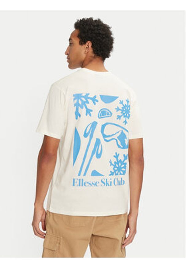 Ellesse T-Shirt Skisetta Tee SHX20961 Écru Regular Fit. Materiał: bawełna