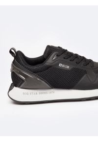 Big-Star - Sneakersy męskie czarne RR174361 906. Okazja: na co dzień. Kolor: czarny. Materiał: syntetyk, materiał. Wzór: napisy #6