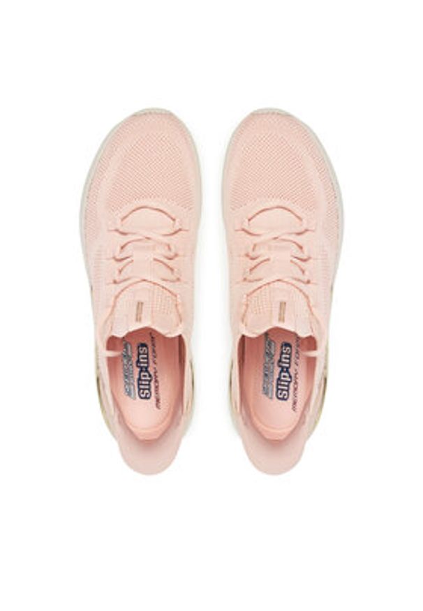 skechers - Skechers Sneakersy Bobs B Love-True Delight 117617/LTPK Różowy. Kolor: różowy. Materiał: materiał
