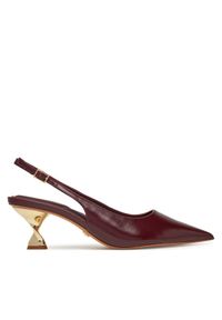 Aldo Sandały Goldensheen 13921942 Bordowy. Kolor: czerwony. Materiał: skóra