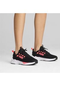 Puma - Buty do biegania unisex Retaliate 3 PUMA Black White Sunset Glow Pink. Kolor: biały, czarny, różowy, wielokolorowy