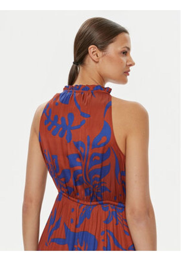 GAP - Gap Sukienka letnia 665843-01 Brązowy Loose Fit. Kolor: brązowy. Materiał: syntetyk. Sezon: lato