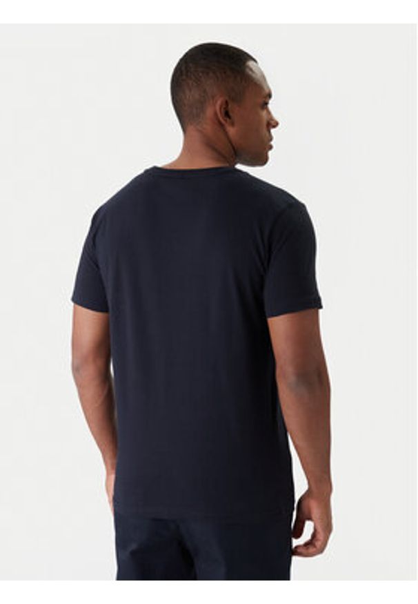 TOMMY HILFIGER - Tommy Hilfiger T-Shirt UM0UM02916 Granatowy Regular Fit. Kolor: niebieski. Materiał: bawełna