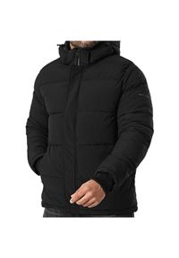 Kurtka z kapturem Pepe Jeans Jobias. Typ kołnierza: kaptur. Kolor: czarny. Materiał: puch #1