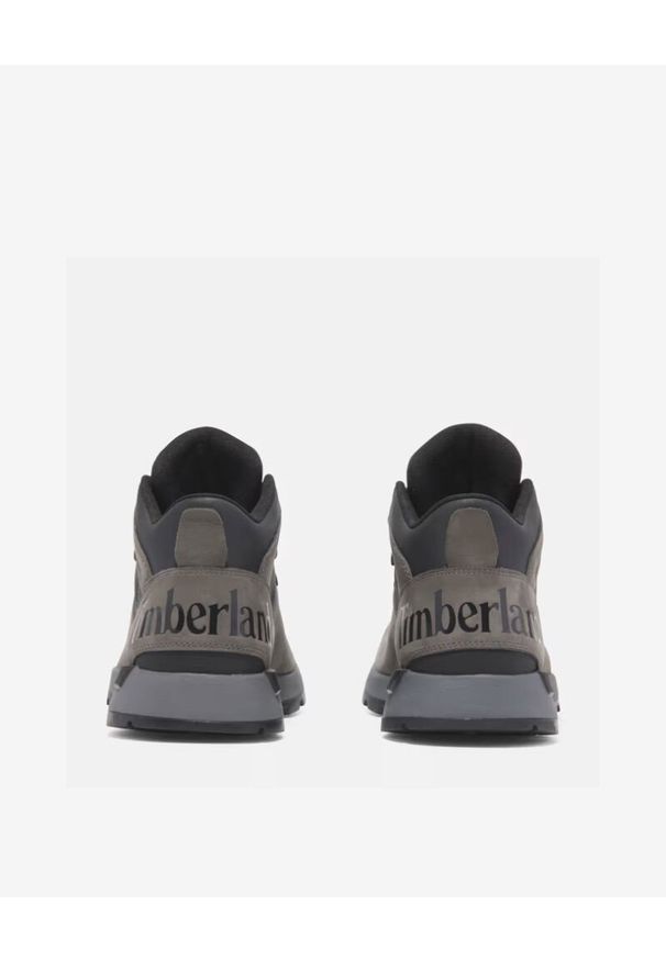 Timberland Sprint Trekker MID LACE UP WATERPROOF GREY NUBUCK Sneakersy męskie. Kolor: szary. Materiał: nubuk. Sport: bieganie
