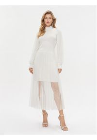 TwinSet - TWINSET Sukienka dzianinowa 232TT3413 Écru Regular Fit. Materiał: syntetyk #5