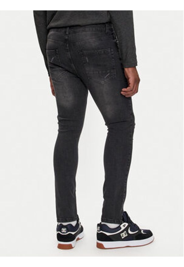 Brave Soul Jeansy MJN-CAPSERDIST Szary Slim Fit. Kolor: szary