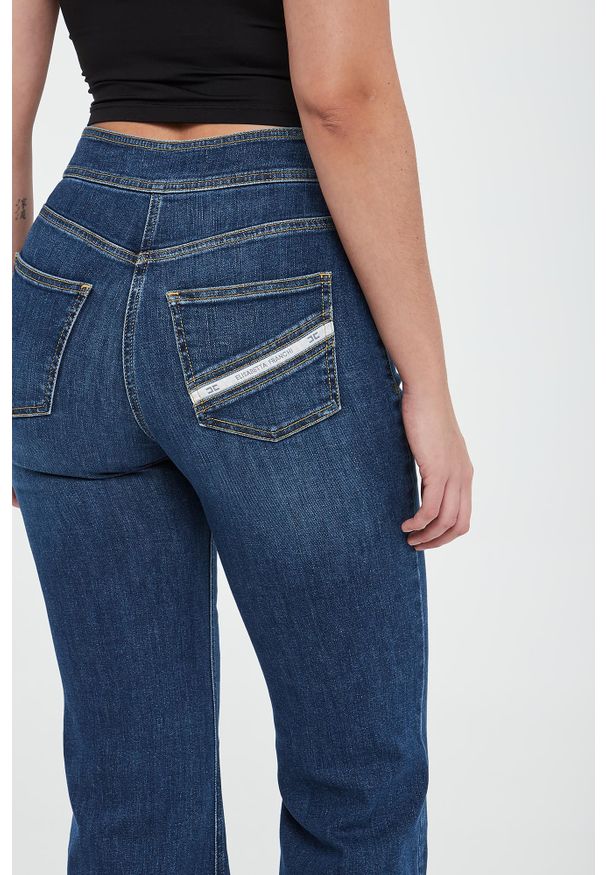 Elisabetta Franchi - Jeansy damskie palazzo ELISABETTA FRANCHI