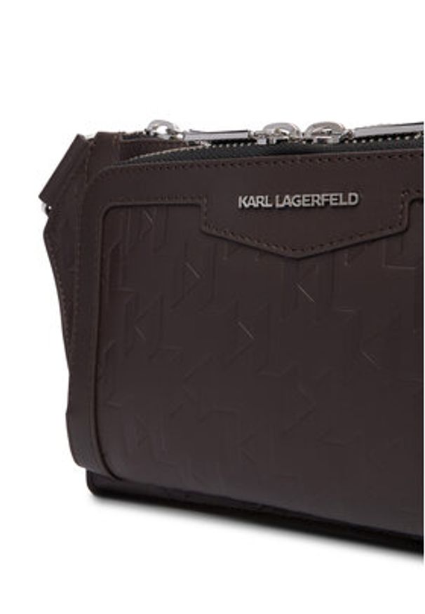 Karl Lagerfeld - KARL LAGERFELD Plecak A1M30004 Brązowy. Kolor: brązowy. Materiał: skóra