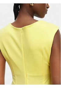 Rinascimento Sukienka koktajlowa CFC0127683003 Żółty jasny Slim Fit. Kolor: żółty. Materiał: syntetyk. Styl: wizytowy #4