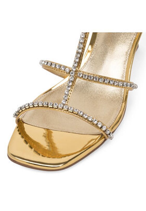 Badura Sandały JUSTINE-21723-115 Złoty. Kolor: złoty. Materiał: syntetyk, skóra