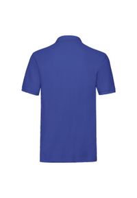 FRUIT OF THE LOOM - Męska Koszulka Polo Premium. Typ kołnierza: polo. Kolor: niebieski