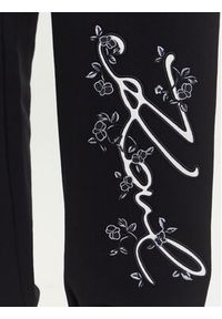 Karl Lagerfeld - KARL LAGERFELD Spodnie dresowe A3W10009 Czarny Relaxed Fit. Kolor: czarny. Materiał: bawełna #2