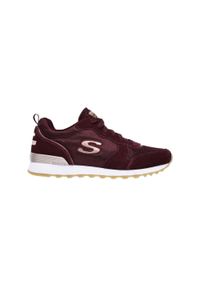 skechers - Buty na co dzień damskie SKECHERS RETROS OG 85 skóra. Okazja: na co dzień. Kolor: fioletowy. Materiał: skóra