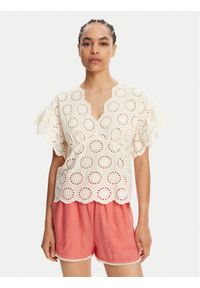 TwinSet - TWINSET Bluzka 251TT2364 Écru Loose Fit. Materiał: bawełna