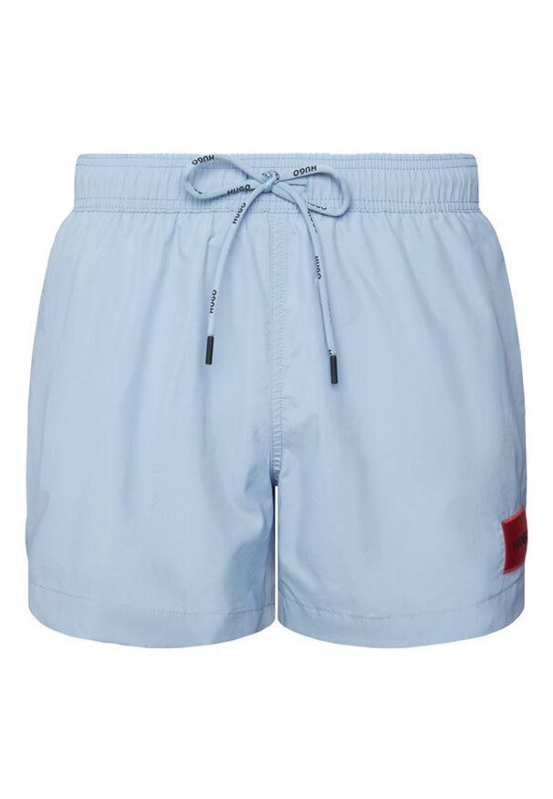 Hugo - HUGO Szorty kąpielowe Dominica 50493450 Granatowy Regular Fit. Kolor: niebieski. Materiał: syntetyk