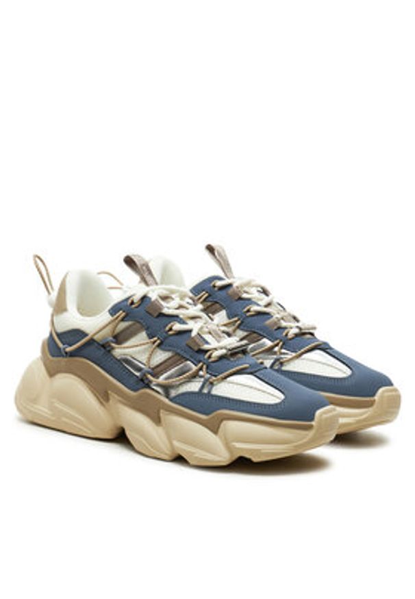 Steve Madden Sneakersy Spectator SM11002961 Beżowy. Kolor: beżowy. Materiał: skóra