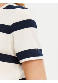 TOMMY HILFIGER - Tommy Hilfiger T-Shirt Script WW0WW45746 Écru Regular Fit. Materiał: bawełna #3