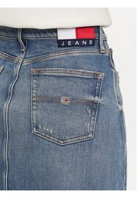 Tommy Jeans Spódnica jeansowa Claire DW0DW19652 Niebieski Regular Fit. Kolor: niebieski. Materiał: bawełna