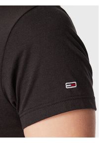 Tommy Jeans T-Shirt Essentail DW0DW14899 Czarny Regular Fit. Kolor: czarny. Materiał: bawełna, syntetyk