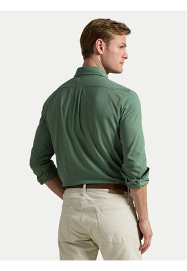 Polo Ralph Lauren Koszula 710654408144 Zielony Regular Fit. Typ kołnierza: polo. Kolor: zielony. Materiał: bawełna