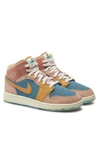 Nike Sneakersy Air Jordan 1 Mid Ss (GS) FN7452 400 Różowy. Kolor: różowy. Materiał: zamsz, skóra. Model: Nike Air Jordan #6