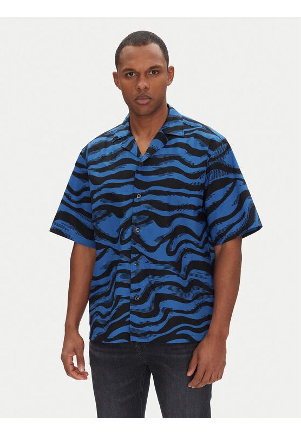 Hugo - HUGO Koszula Eligino 50539143 Niebieski Relaxed Fit. Kolor: niebieski. Materiał: bawełna