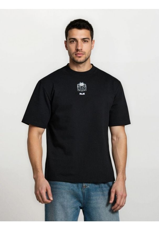 Sinsay - Bawełniana koszulka z nadrukiem Felix the Cat - czarny. Kolor: czarny. Materiał: bawełna. Wzór: nadruk