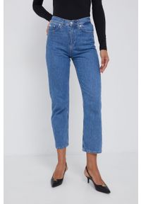 Calvin Klein Jeans - Jeansy Carol. Stan: podwyższony. Kolor: niebieski