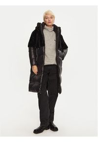 Blauer Płaszcz zimowy 24WBLDK02556 Czarny Regular Fit. Kolor: czarny. Materiał: syntetyk. Sezon: zima #4