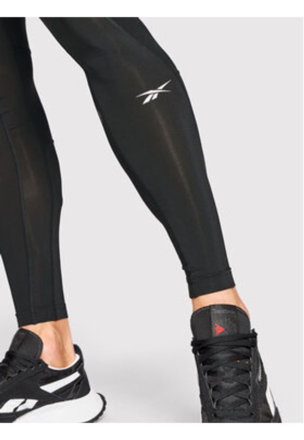 Reebok Legginsy Workout Ready HG6381 Czarny Slim Fit. Kolor: czarny. Materiał: syntetyk