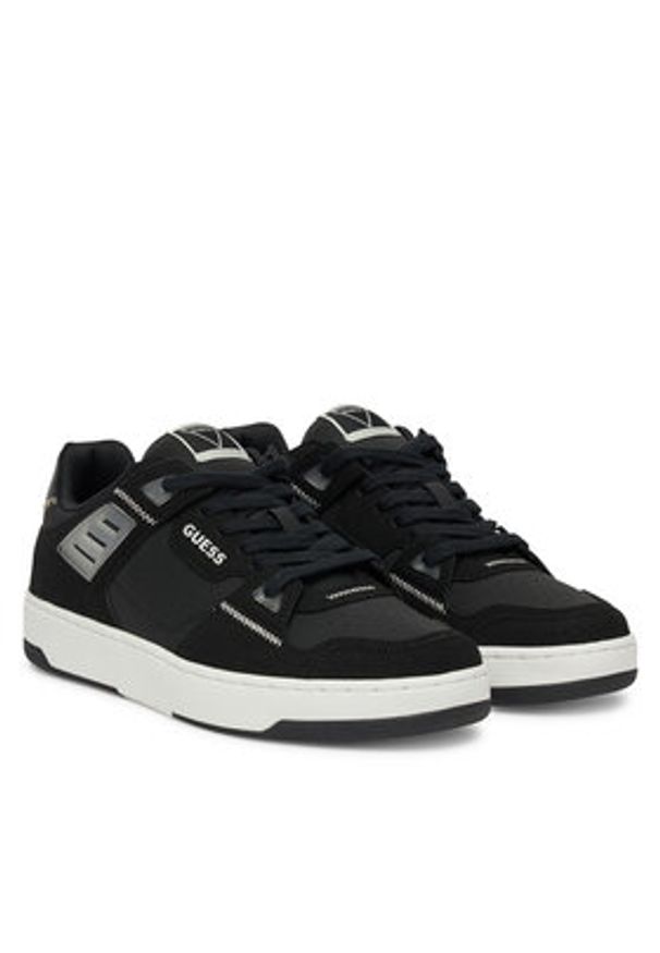 Guess Sneakersy FMJVIN ELL12 Czarny. Kolor: czarny. Materiał: skóra