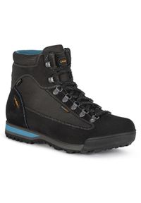 Buty trekkingowe Aku Slope Micro GTX anthracite/turquoise Goretex i Vibram. Kolor: czarny. Materiał: gore-tex. Technologia: Gore-Tex. Sport: turystyka piesza