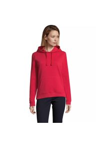 SOL'S - Bluza damska z kapturem Sol's Spencer. Typ kołnierza: kaptur. Kolor: czerwony #1
