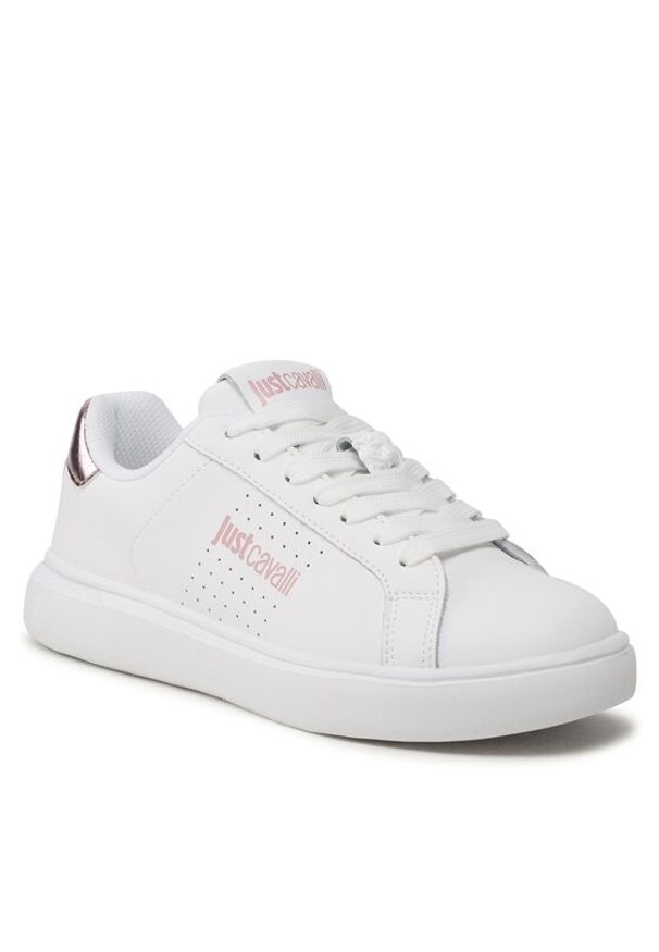 Just Cavalli Sneakersy 74RB3SB3 Biały. Kolor: biały. Materiał: skóra