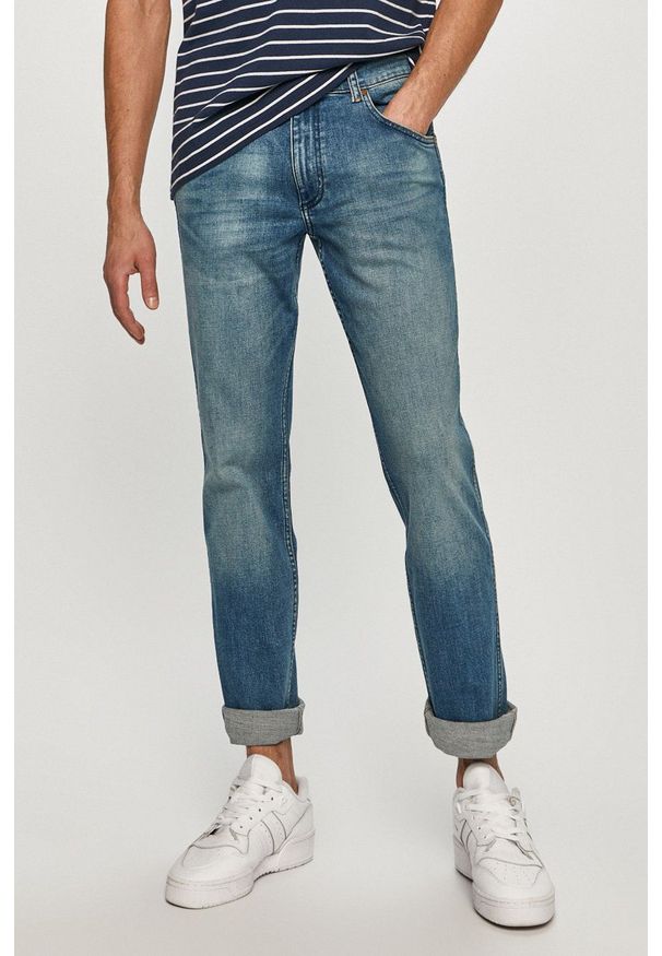 Wrangler - Jeansy 803. Okazja: na co dzień. Kolor: niebieski. Styl: casual