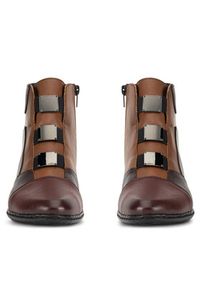 Rieker Trzewiki Y0764-35 Brązowy. Kolor: brązowy. Materiał: skóra #3