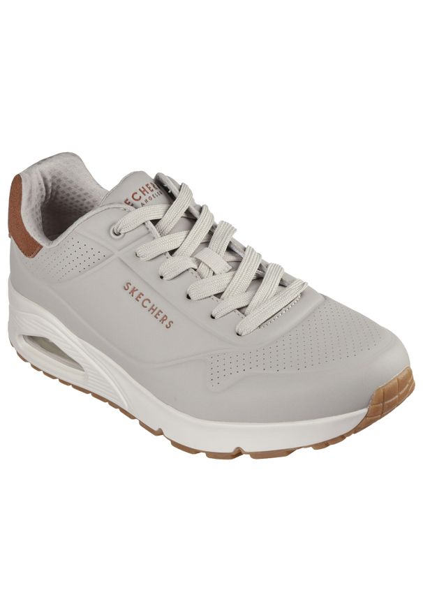 skechers - Sneakersy Skechers Uno. Okazja: na co dzień. Kolor: szary
