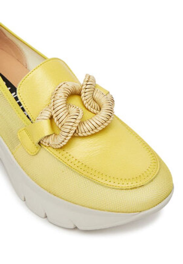 Hispanitas Półbuty Habana HV254050 Żółty. Kolor: żółty. Materiał: skóra