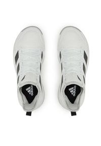 Adidas - adidas Buty Stabil Indoor HR0247 Biały. Kolor: biały. Materiał: materiał #3